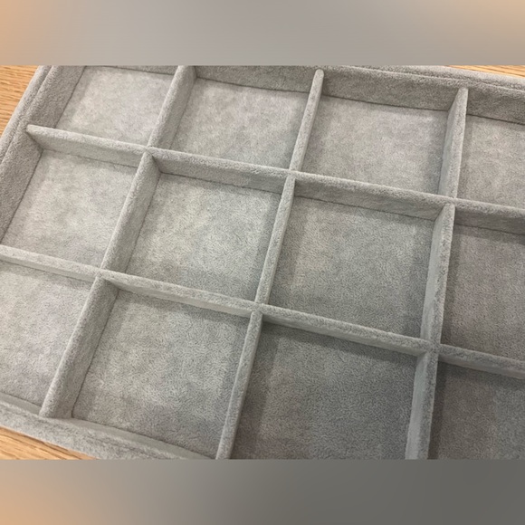 Oirlv Velvet 12 Grid Stackable Jewelry Trays Bracelet/Bangle/Watch/Earring/Ring - Picture 7 of 8